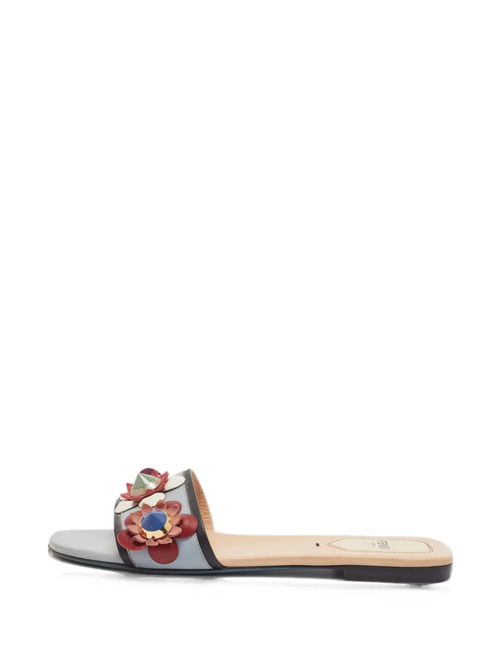Fendi Pre-Owned Flowerland leather sandals - Blau