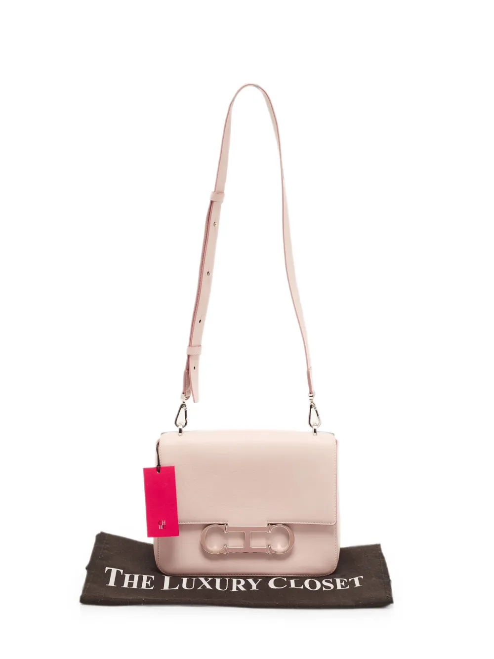 Carolina Herrera Vintage Initials Insignia shoulder bag - Rosa