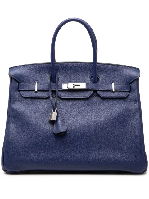 Hermès Pre-Owned 2018 Limited Edition Taurillon Novillo Sea Surf and Fun Birkin Retourne 35 handbag