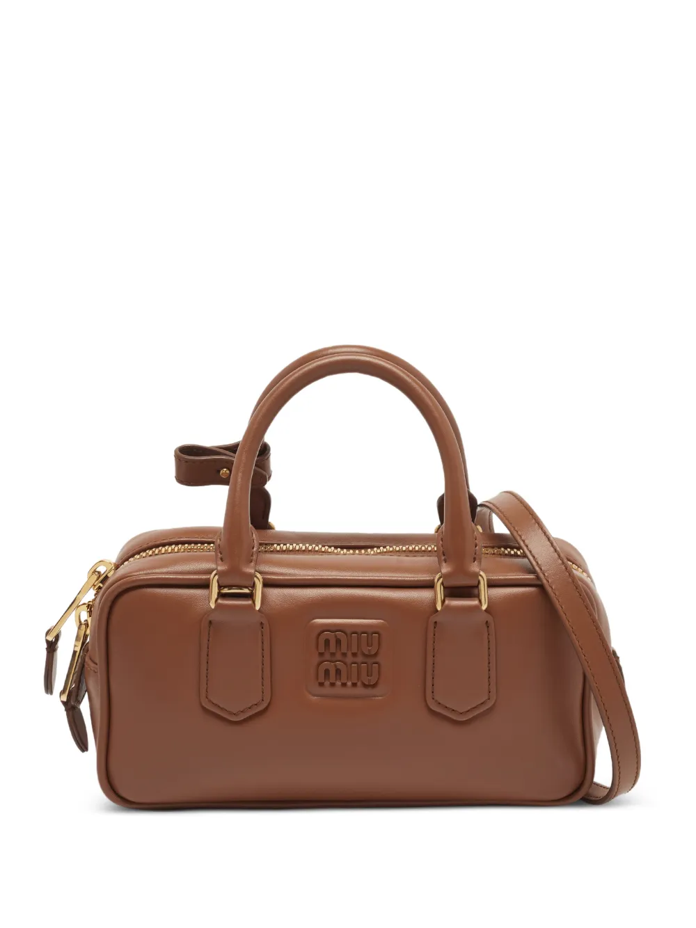 Miu Miu Pre-Owned Arcadie leather satchel bag - Marrone