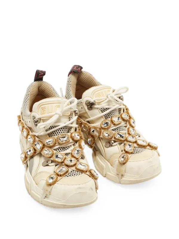 Gucci Pre-Owned Flashtrek Sneakers | Neutrals | FARFETCH