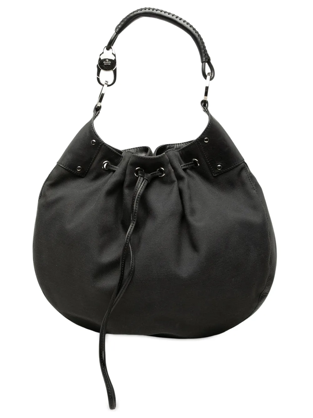 Gucci Pre-Owned Borsa passepartout in tela con coulisse 2000-2015 - Nero