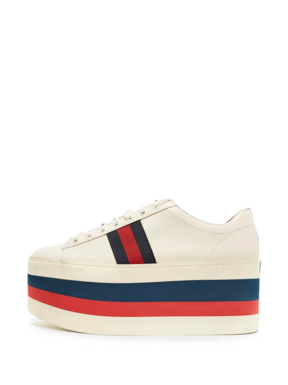 Gucci Pre-Owned Peggy Web sneakers - Nude