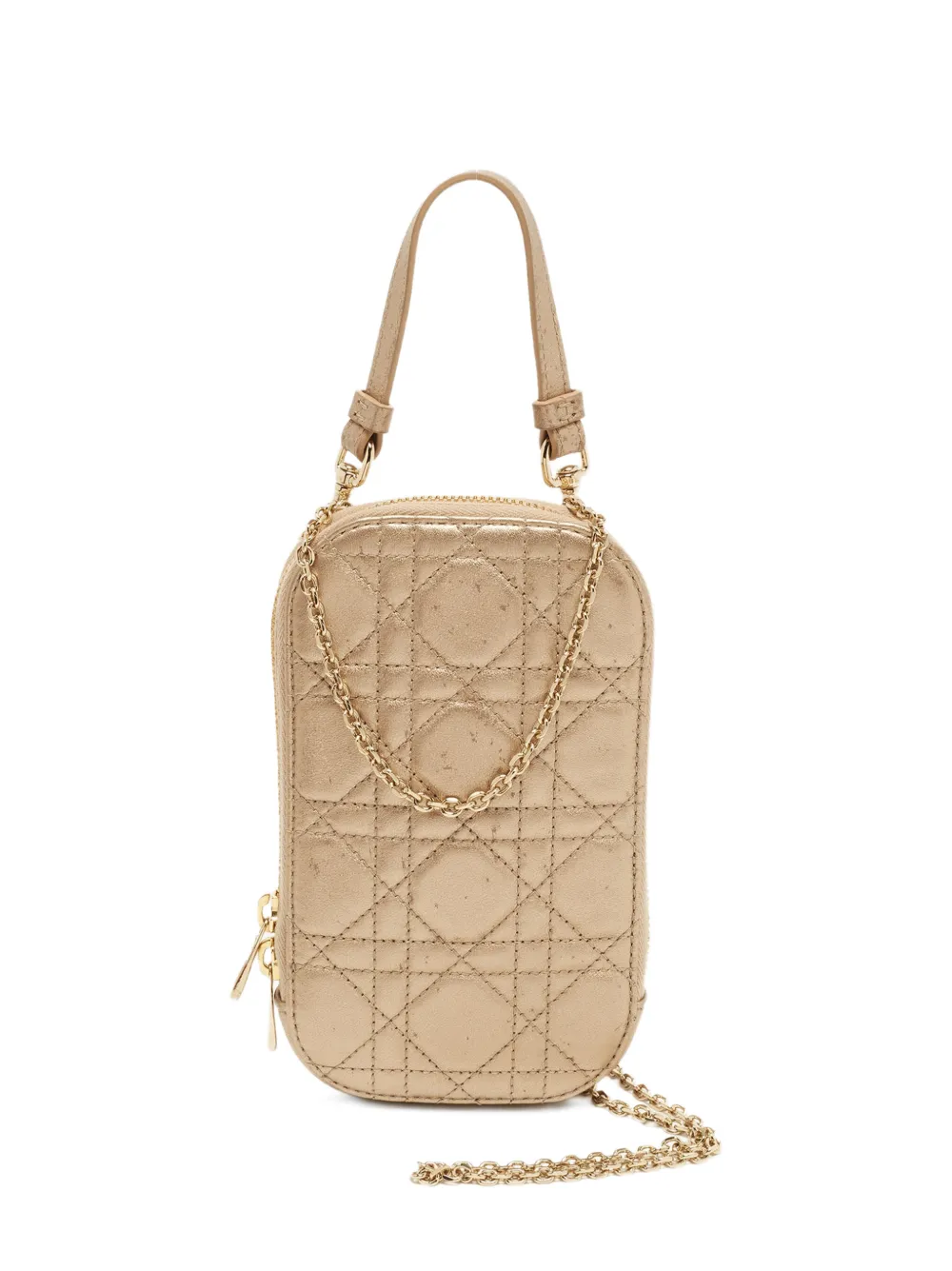 Christian Dior Pre-Owned 2022 Cannage Call'in phone pouch - Neutrals