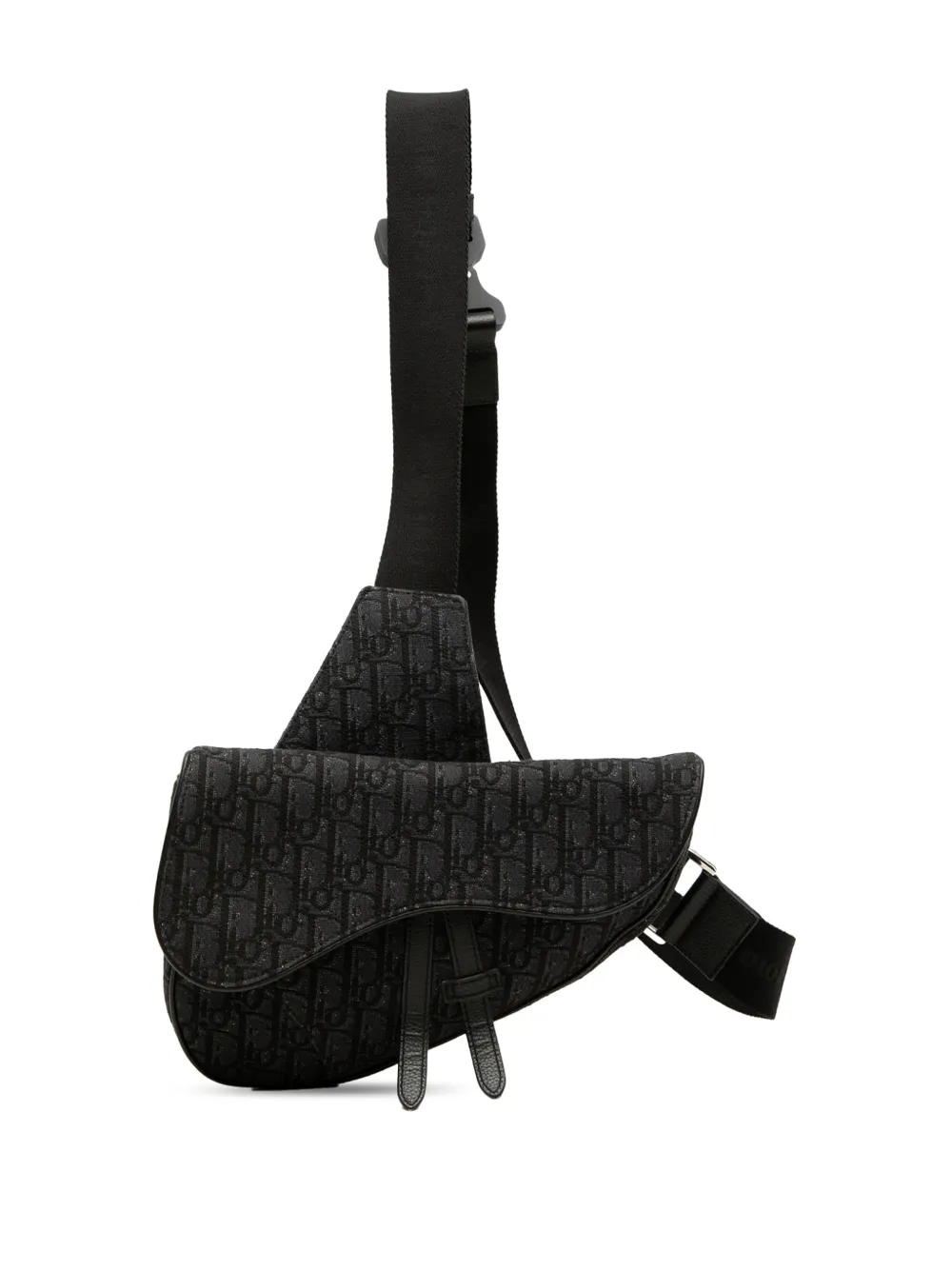 Christian Dior Pre-Owned 2019 Oblique Canvas Saddle crossbody bag - Schwarz