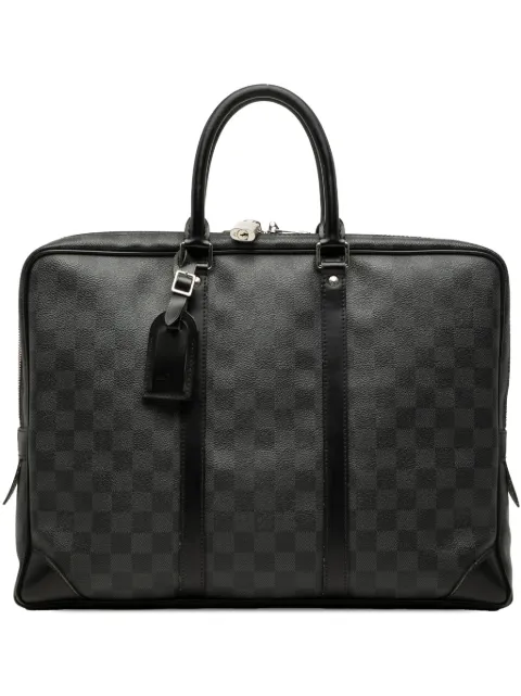 Louis Vuitton Pre-Owned 2011 Damier Graphite Porte Documents Voyage PM business bag