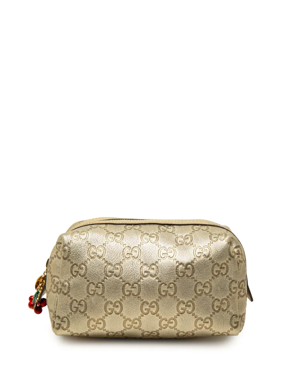 Gucci Pre-Owned 2000-2015 Metallic Guccissima Cosmetic pouch - Oro