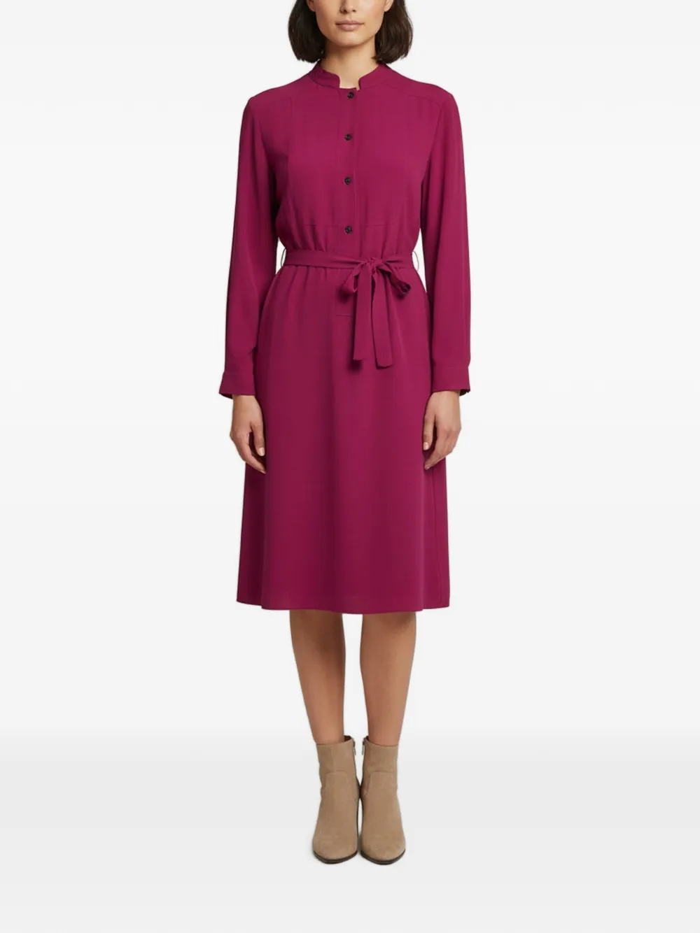 Gucci Pre-Owned 2013 belted crepe midi dress - Viola