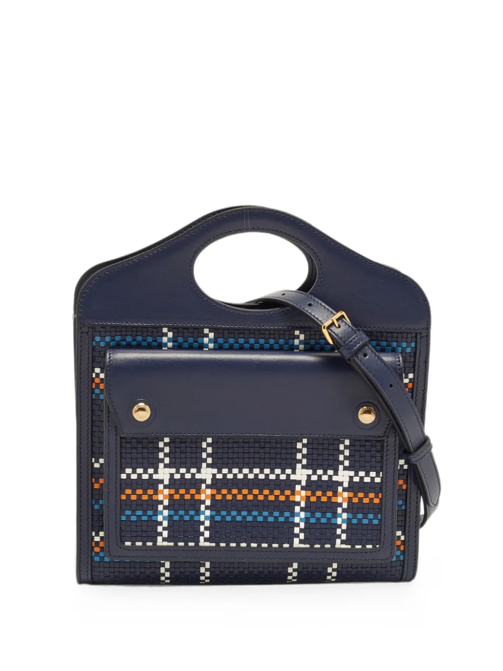 Burberry Pre-Owned Mini Tote Bag aus Leder - Blau