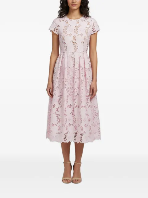 Self-Portrait guipure lace midi dress