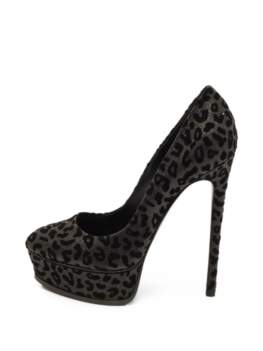 Casadei Vintage Pumps mit Leopardenprint - Schwarz