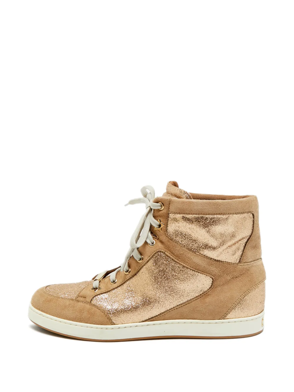 Jimmy Choo Pre-Owned Tokyo high-top sneakers - Nude