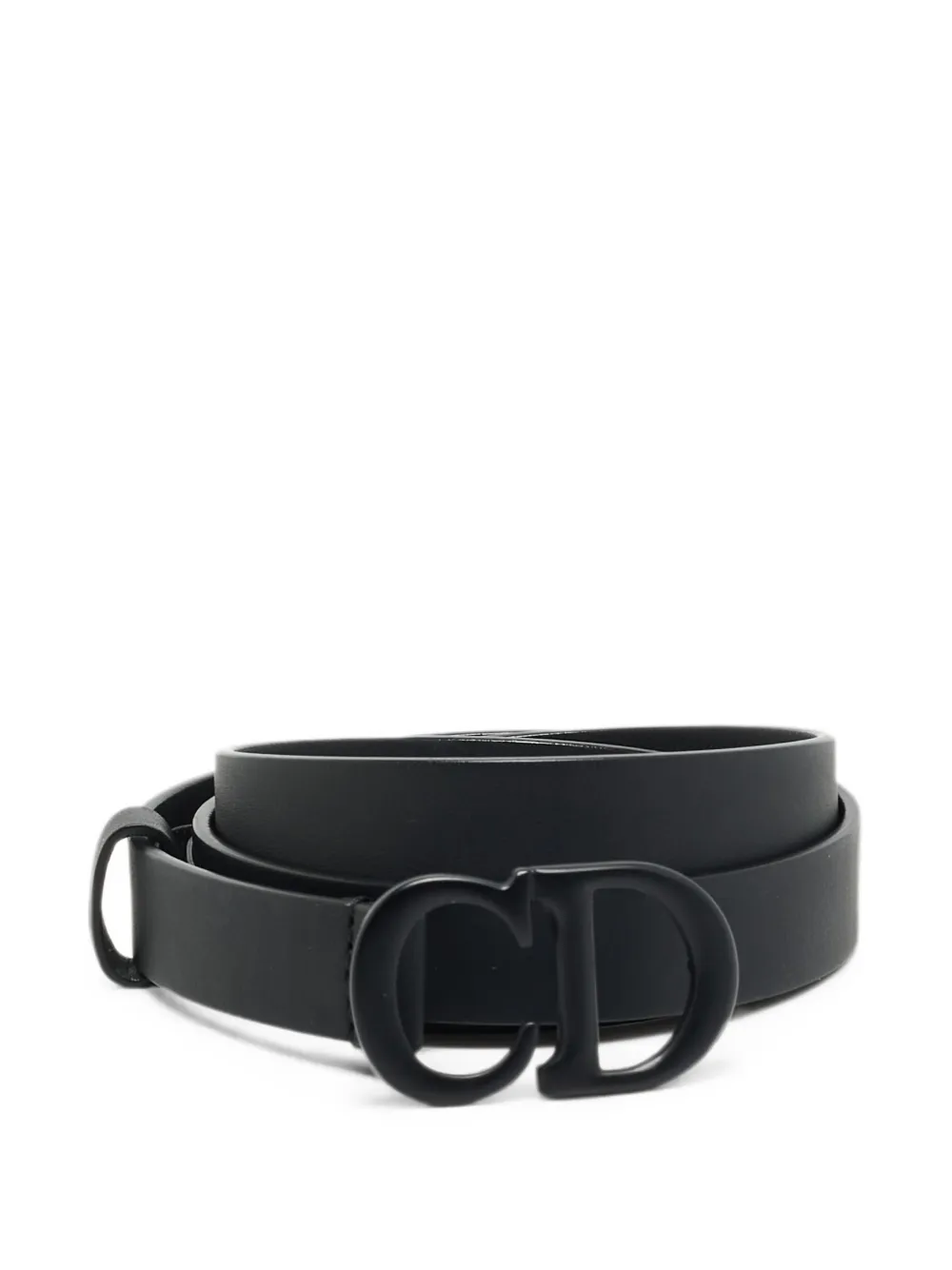 Christian Dior Pre-Owned 2019 CD-logo leather belt - Nero