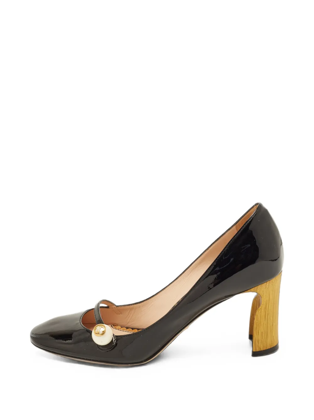 Gucci Pre-Owned GG pearl-embellished pumps - Schwarz