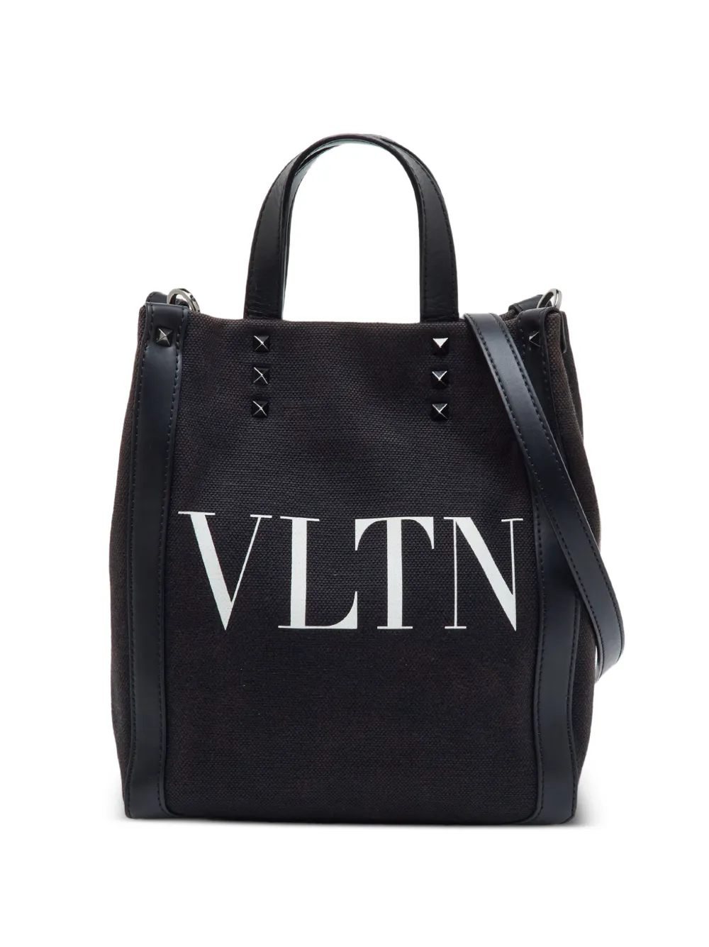 Valentino Garavani Pre-Owned Borsa tote Rockstud VLTN mini - Nero