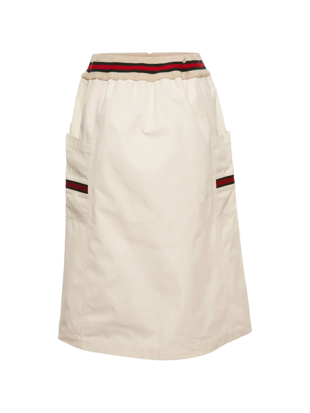 Gucci Pre-Owned Gonna midi con decorazione Web - Toni neutri