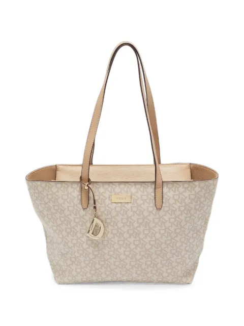 DKNY Vintage monogram-pattern tote bag