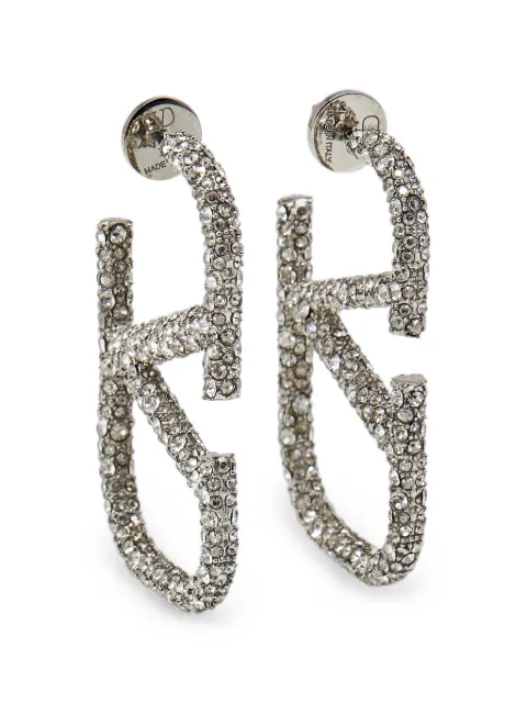 Valentino Garavani Pre-Owned VLogo crystal earrings