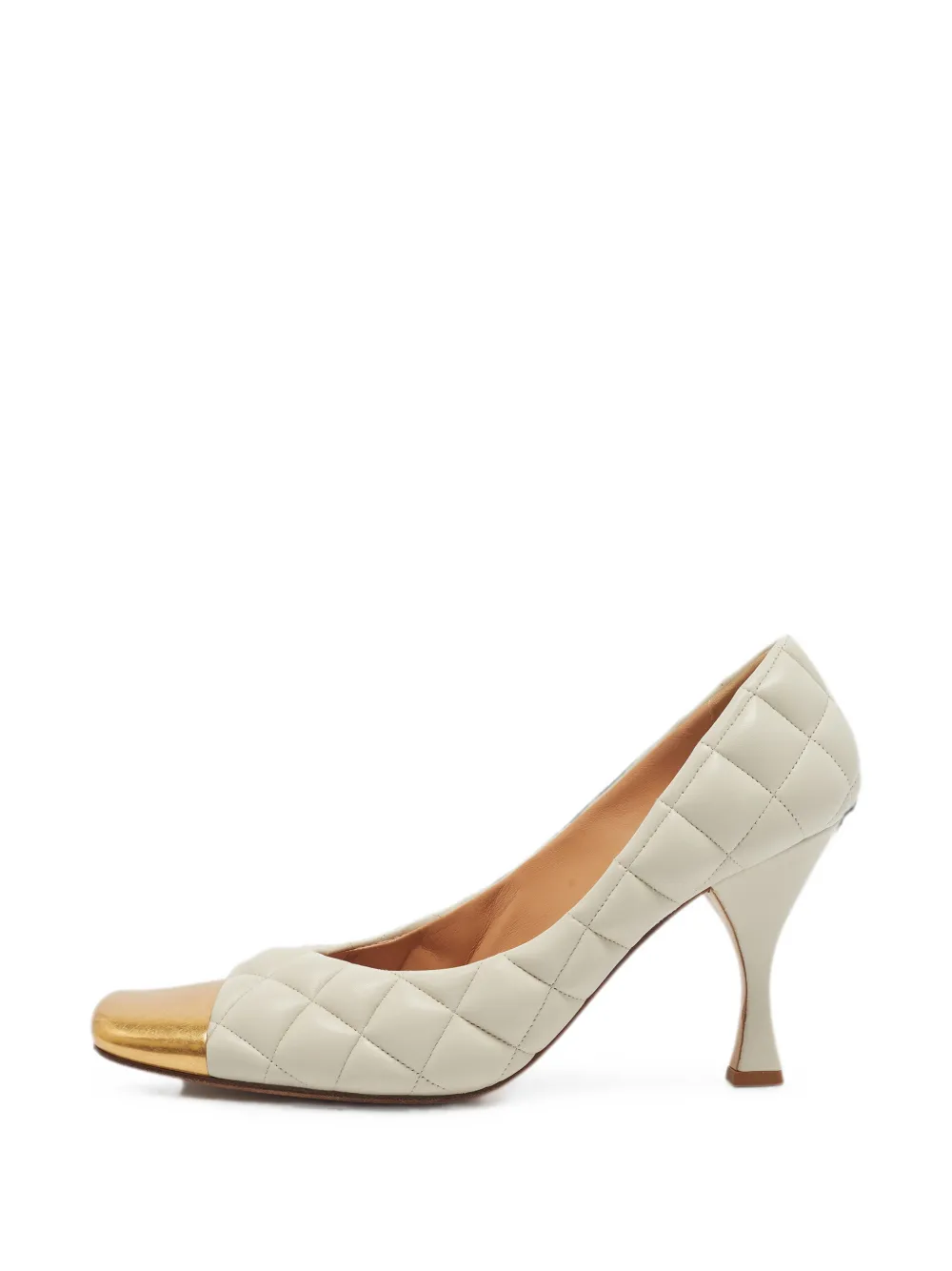 Bottega Veneta Pre-Owned Pumps mit eckiger Kappe - Nude