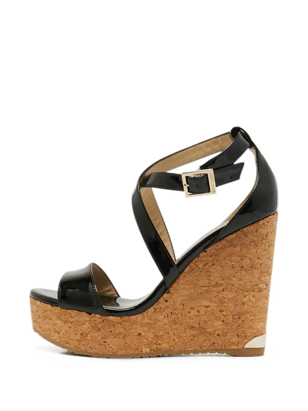 Jimmy Choo Pre-Owned Sandalen aus Lackleder - Schwarz