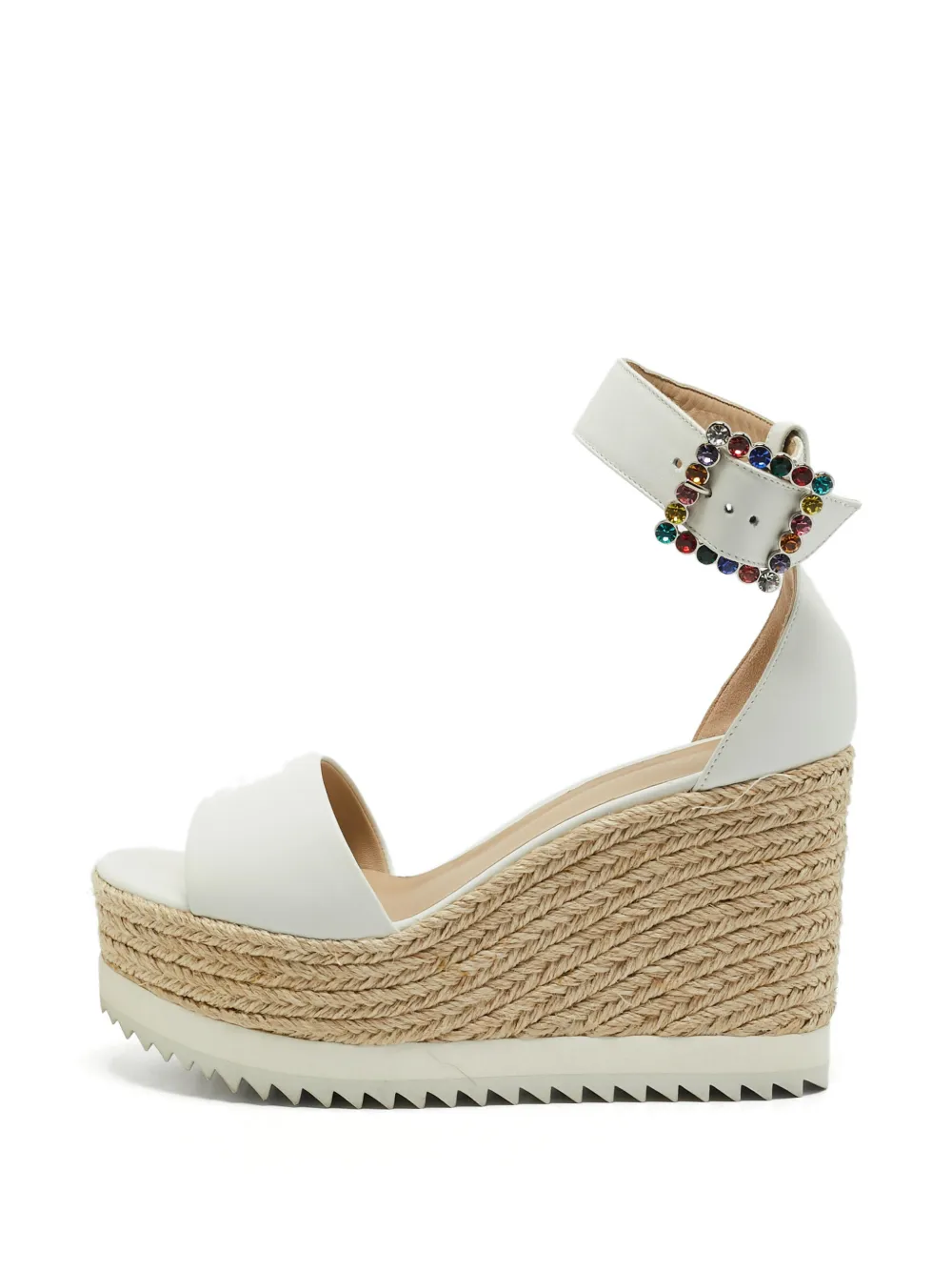 Le Silla Espadrilles con strass - Bianco