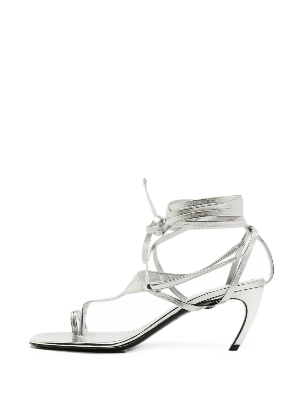 The Attico Sandalen mit Riemen - Silber
