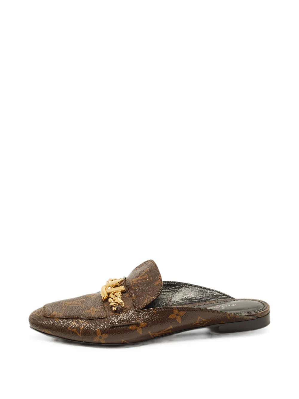 Pre-owned Louis Vuitton Upper Case Mules In Brown