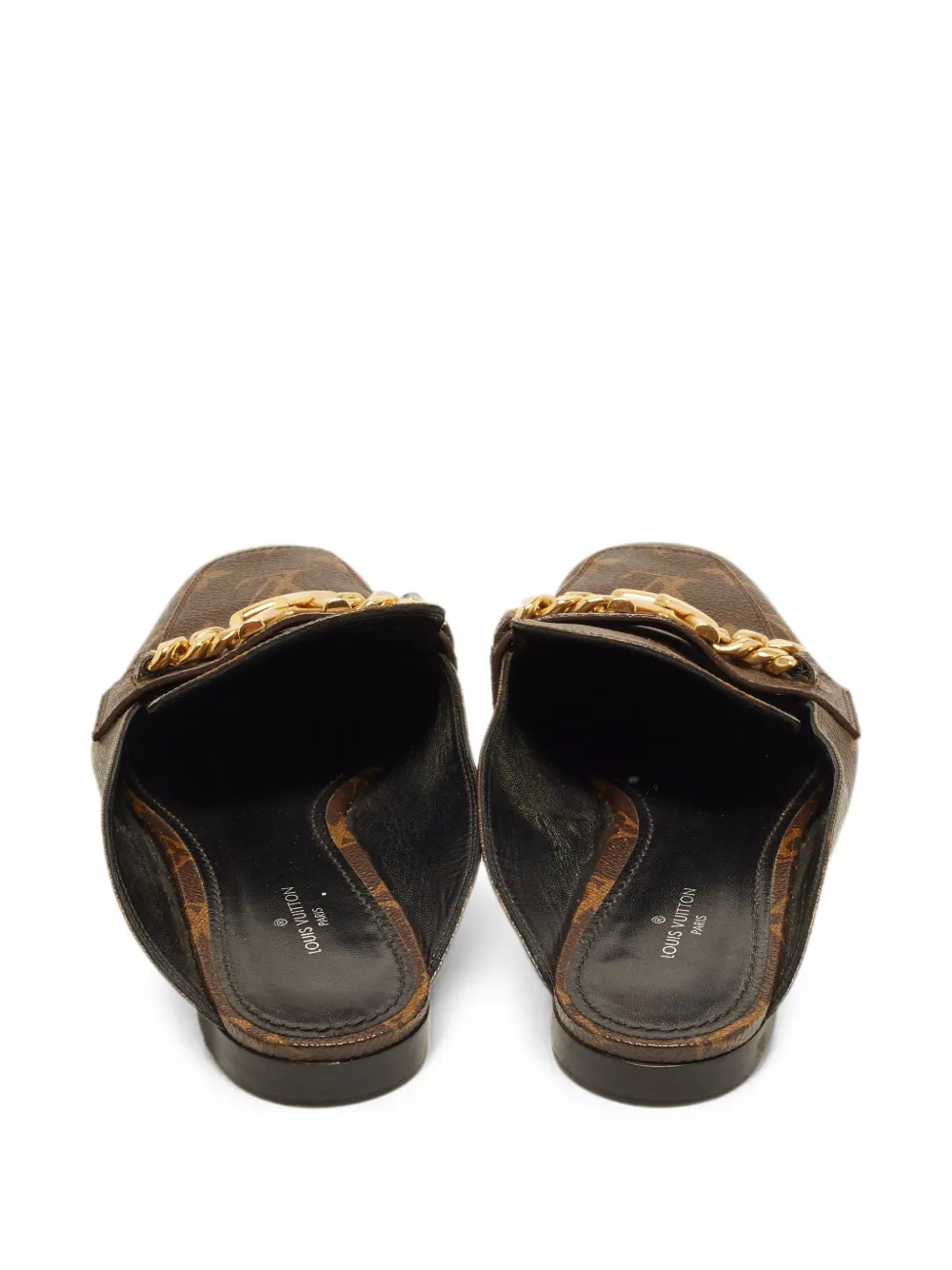 LOUIS VUITTON Pre-owned Upper Case Mules In Brown