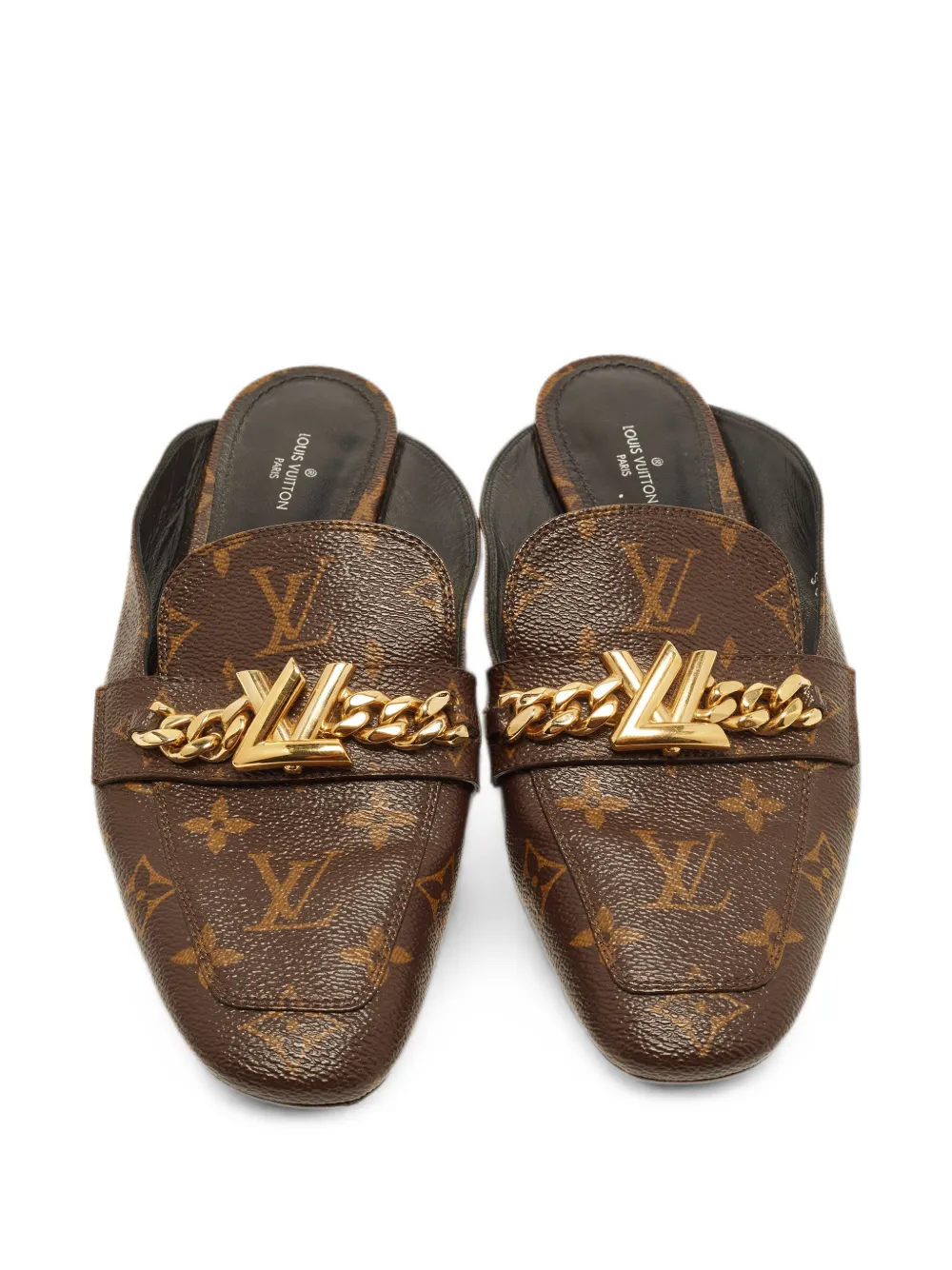 LOUIS VUITTON Pre-owned Upper Case Mules In Brown