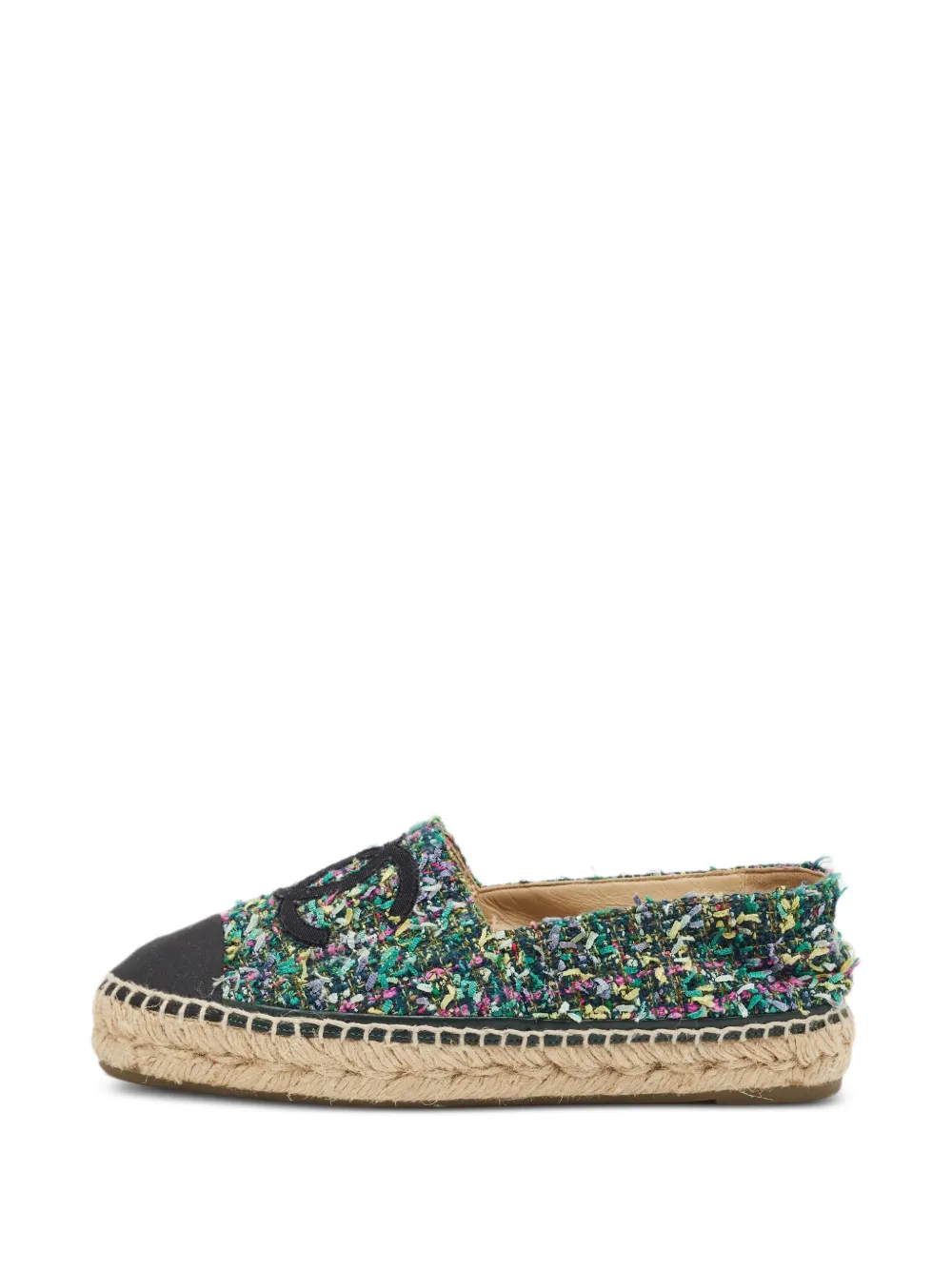 CHANEL Pre-Owned Espadrilles mit CC - Schwarz