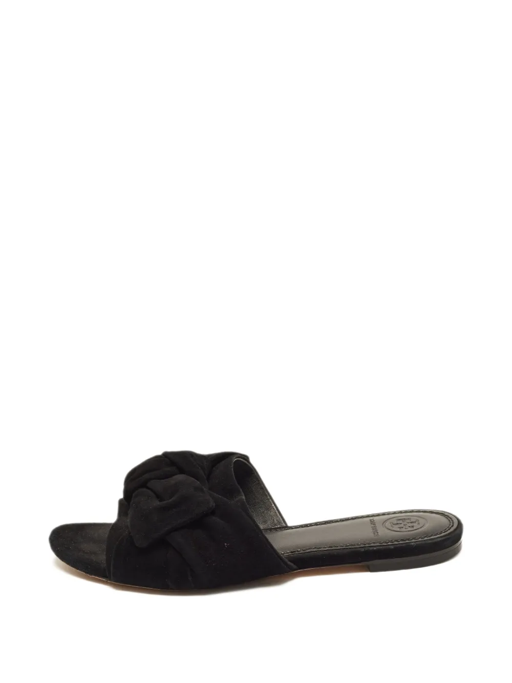 Tory Burch Pantoletten mit Schleife - Schwarz