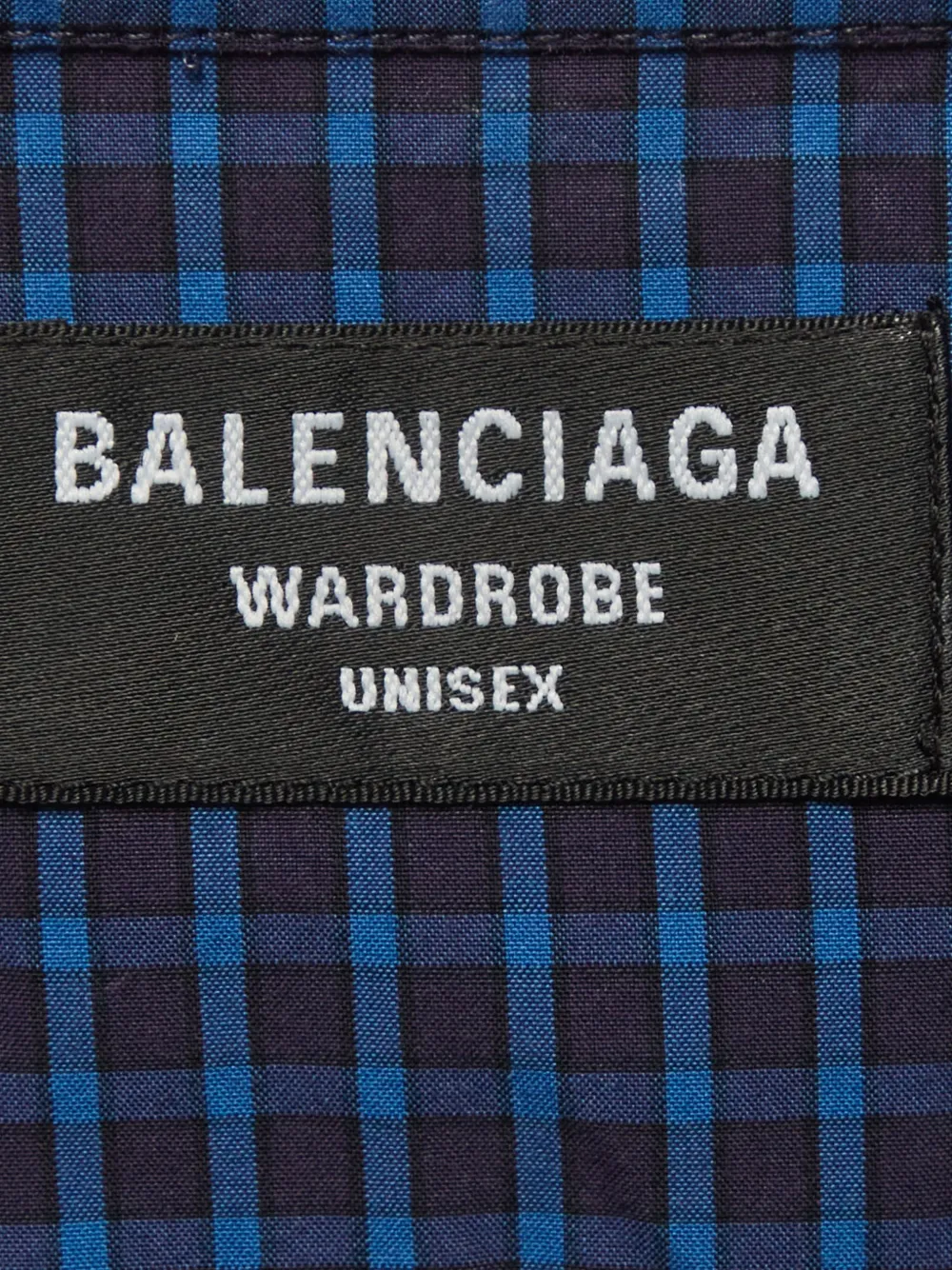 Balenciaga Pre-Owned チェック シャツ | ブルー | FARFETCH JP