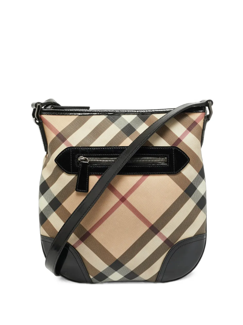 Burberry Pre-Owned Karierte Dryden Supernova Schultertasche - Nude