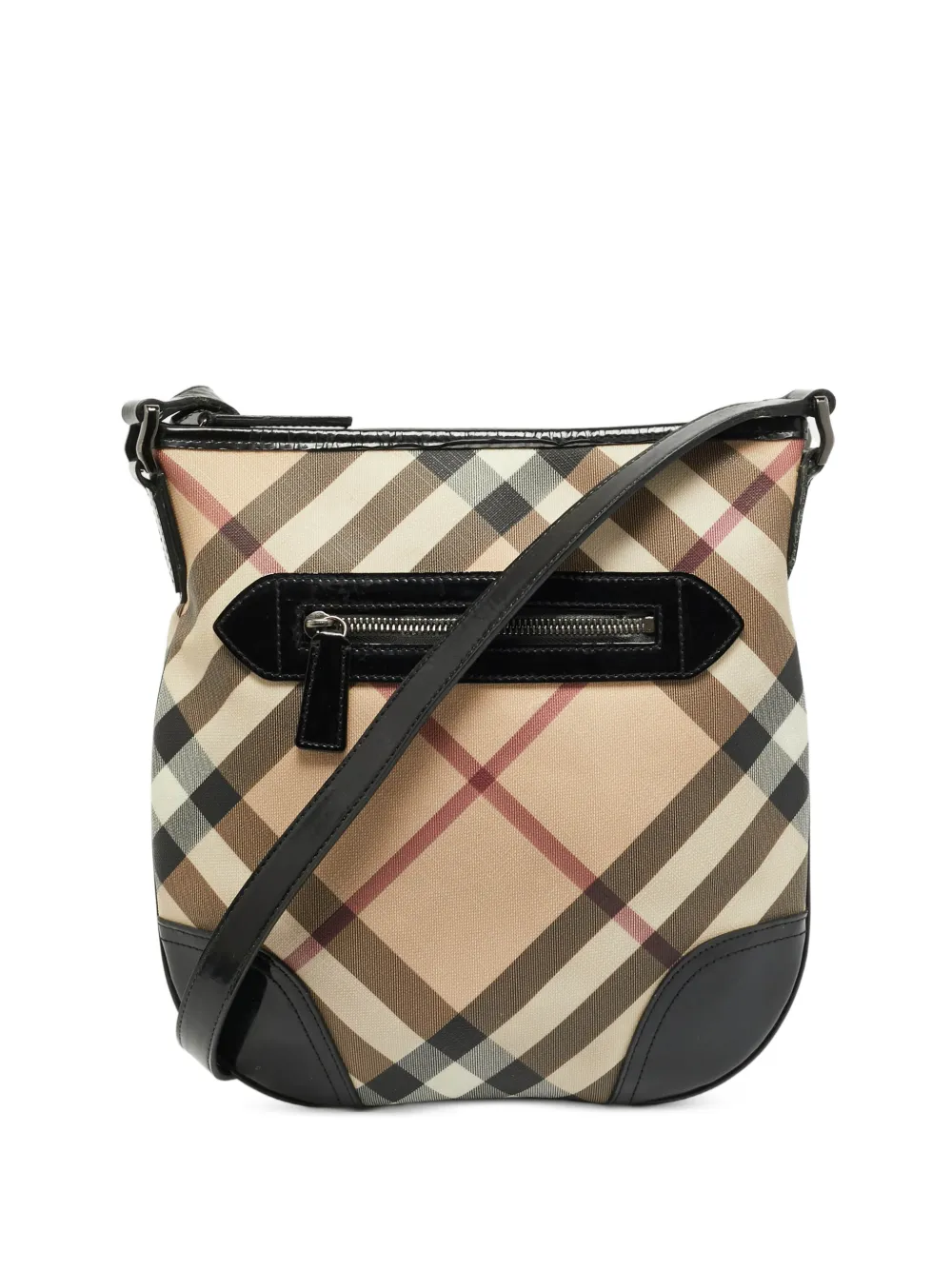 Burberry Pre-Owned Karierte Dryden Supernova Schultertasche - Nude