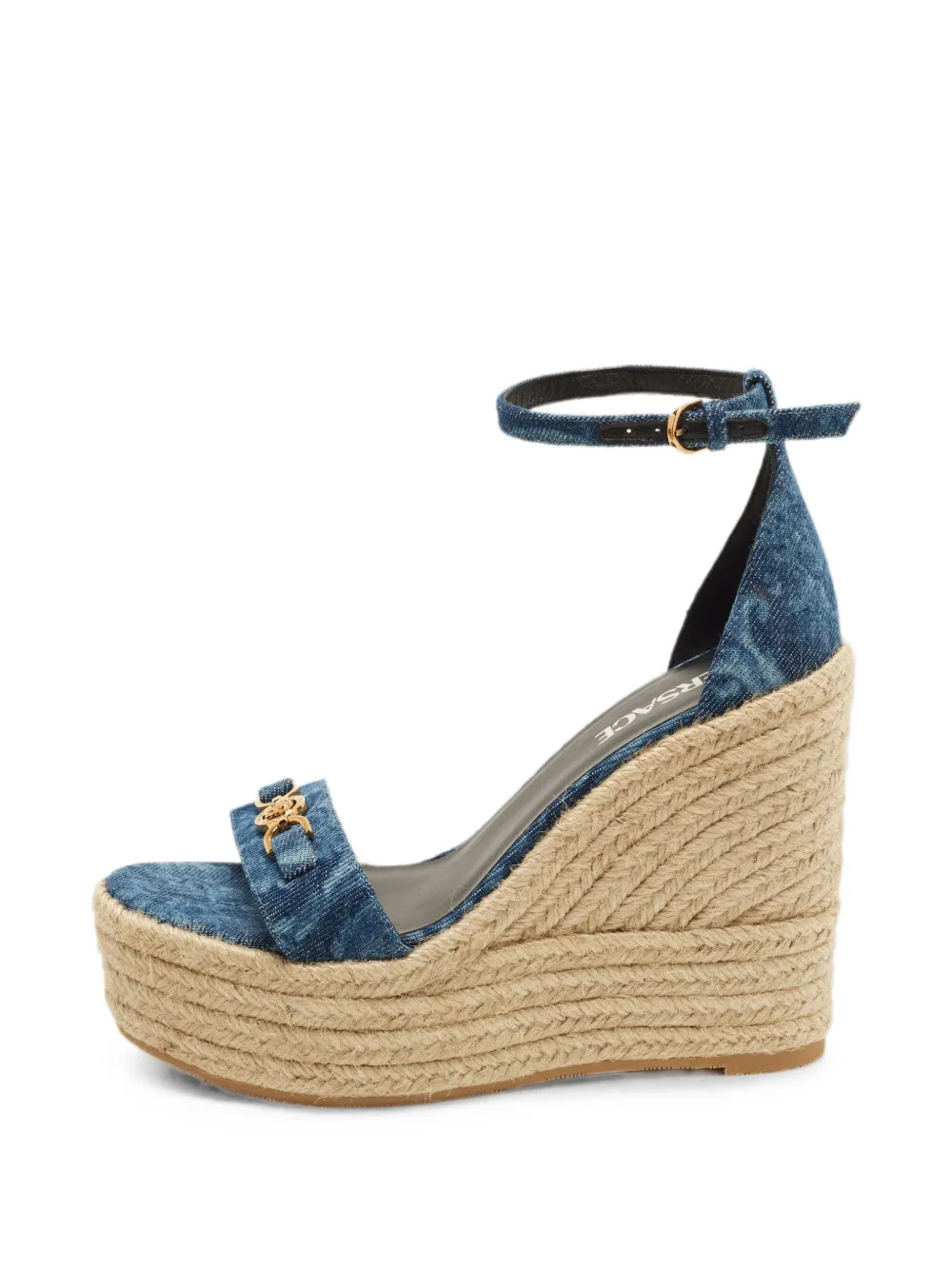 Versace Pre-Owned Medusa Wedge-Sandalen - Blau