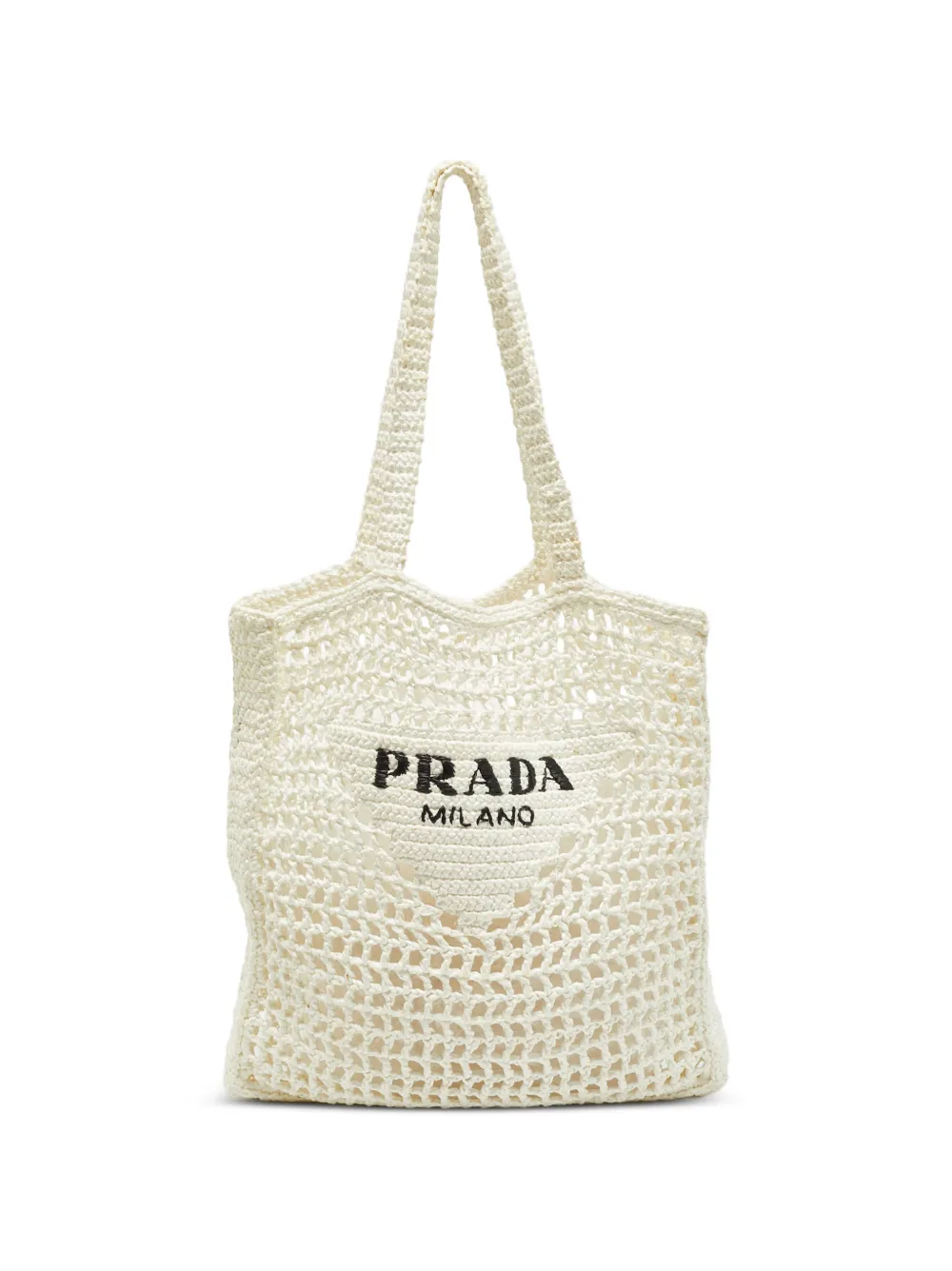 Prada Pre-Owned Borsa tote all'uncinetto - Toni neutri