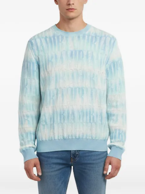 AMIRI gradient logo-pattern sweater
