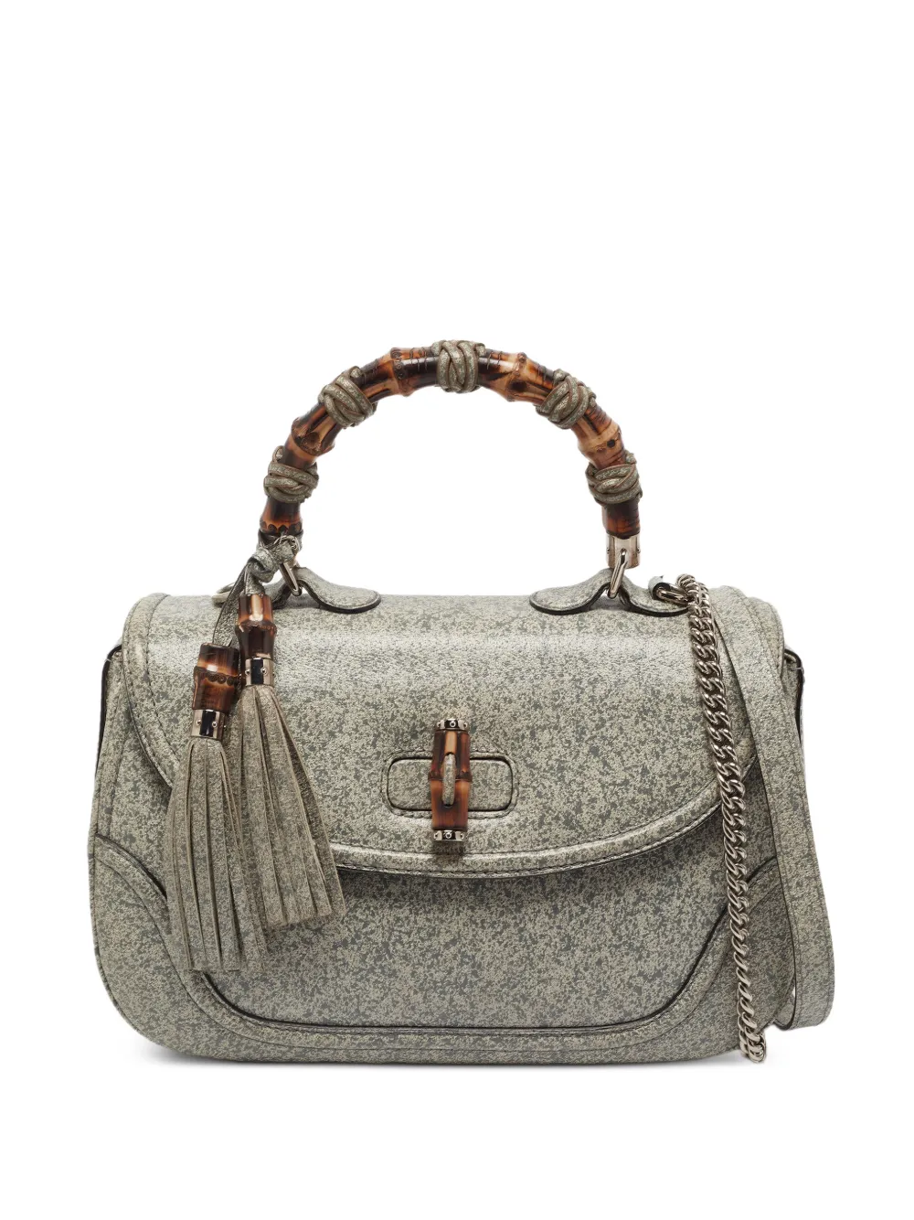 Gucci Pre-Owned Borsa tote New Bamboo - Grigio