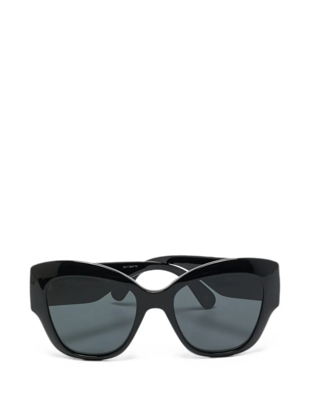Gucci Pre-Owned Occhiali da sole a farfalla - Nero