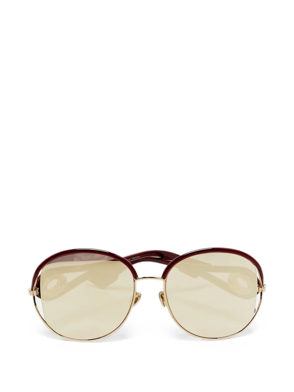 Christian Dior Pre-Owned Occhiali da sole New Volute oversize - Rosso
