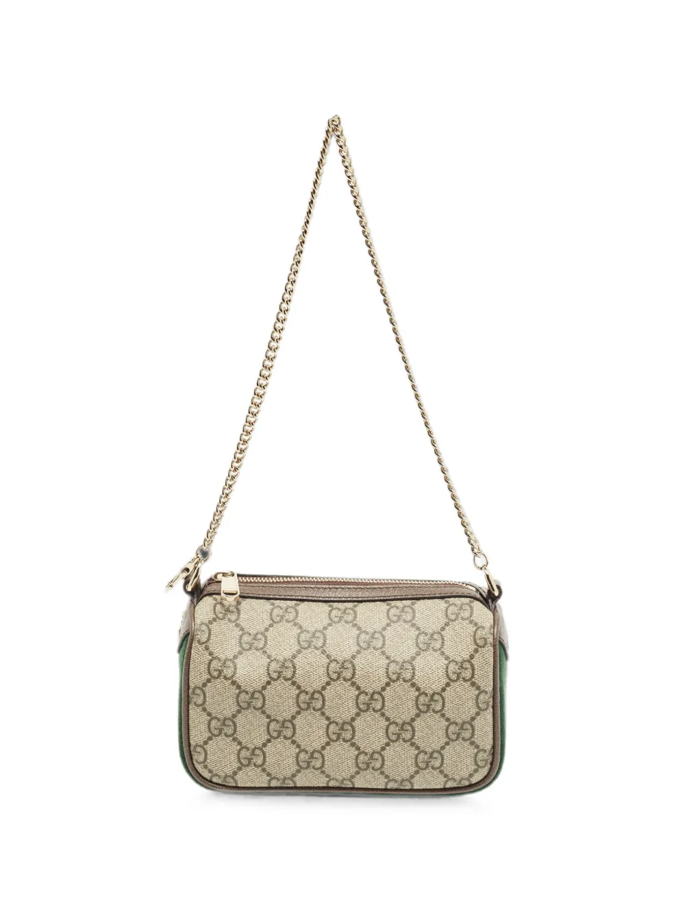 Gucci Pre-Owned Mini Ophidia Schultertasche mit GG-Logo - Nude