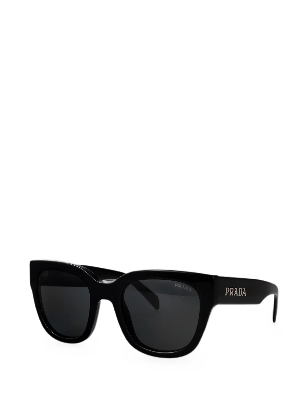 Prada Eyewear Zonnebril met logoplakkaat Zwart