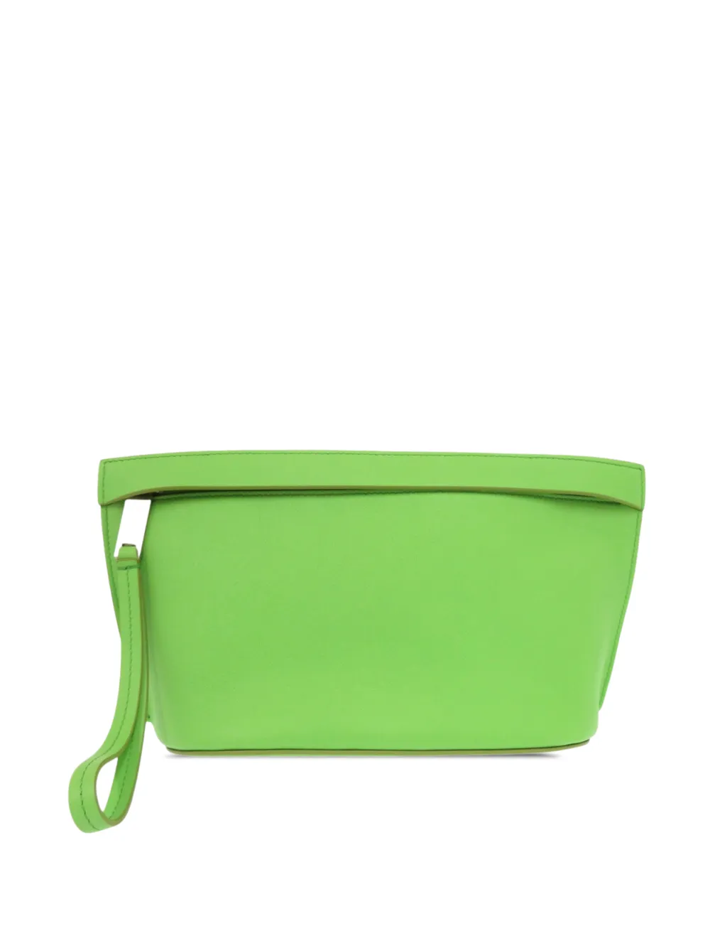 Ferragamo Pre-Owned 2010-2026 Leather Wristlet clutch bag - Verde