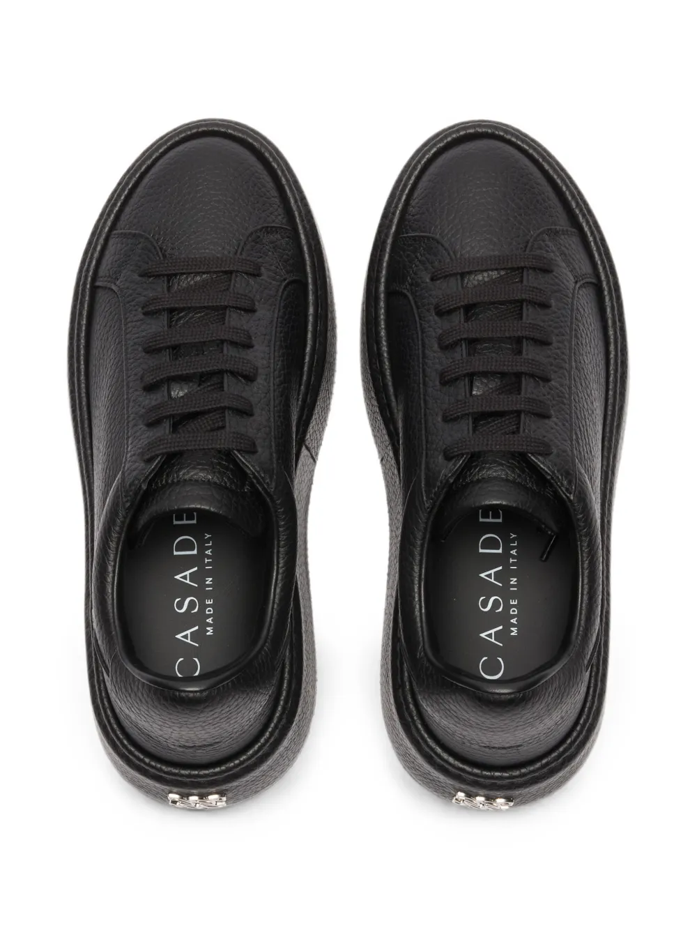 Casadei I-Box leather sneakers Zwart