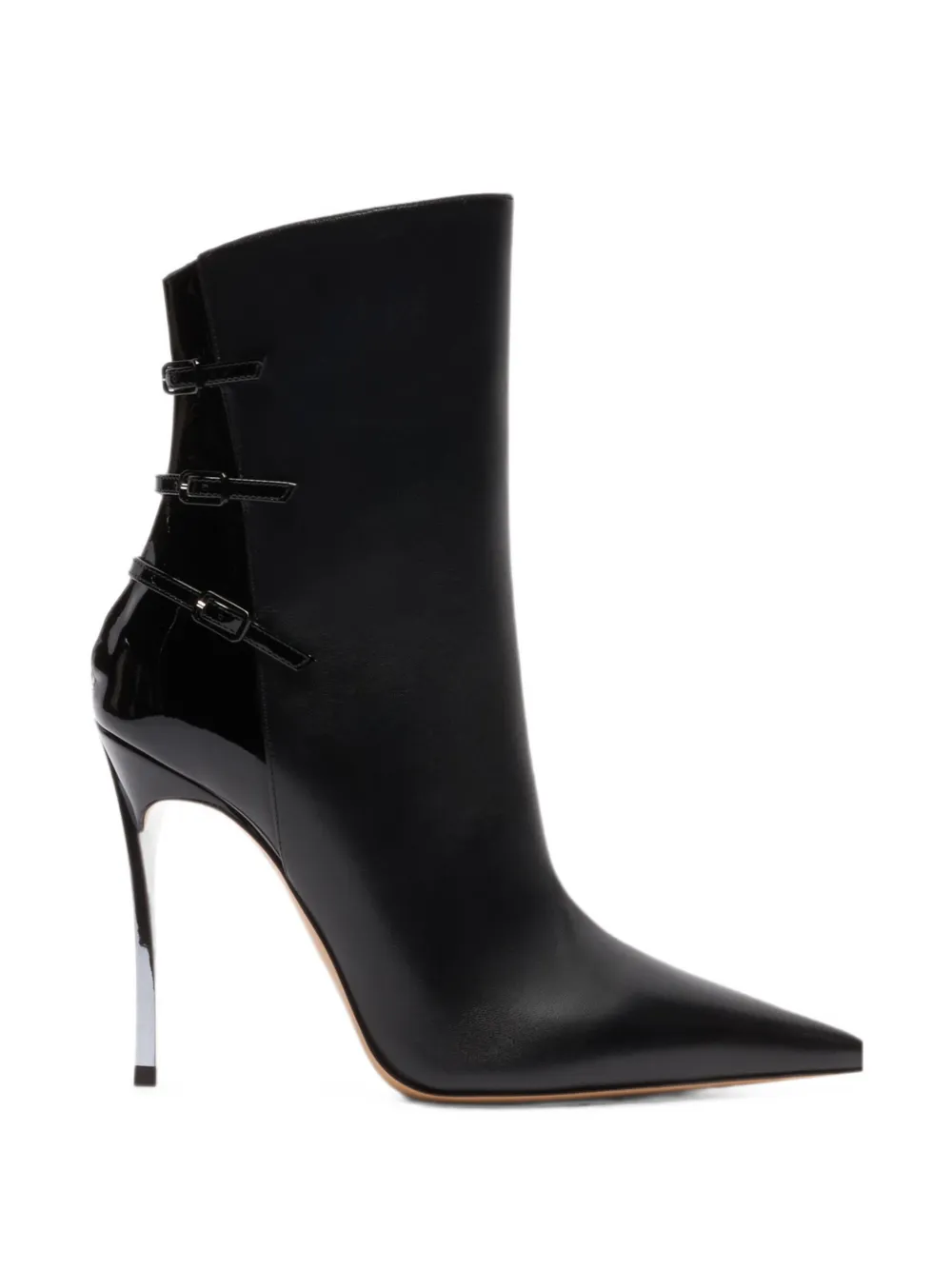 Casadei Superblade leren enkellaarzen Zwart