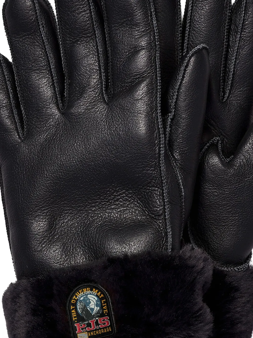 Parajumpers Gindal leren handschoenen Zwart