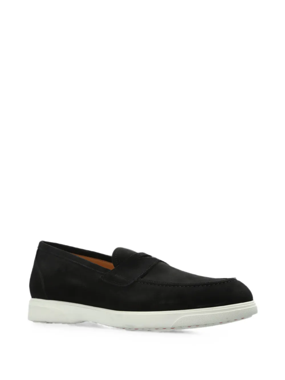 Kiton Suède loafers Zwart