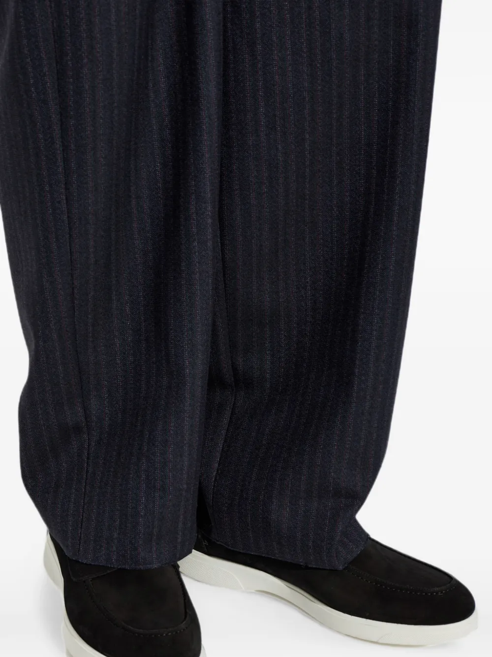 Kiton Suède loafers Zwart
