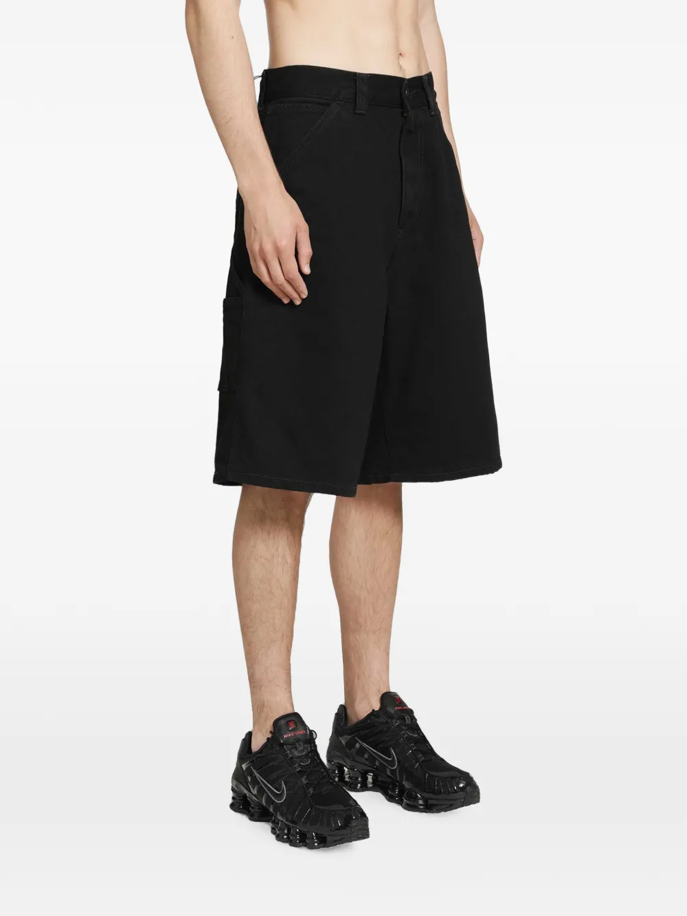 Carhartt WIP OG Single Knee katoenen-cargo shorts Zwart