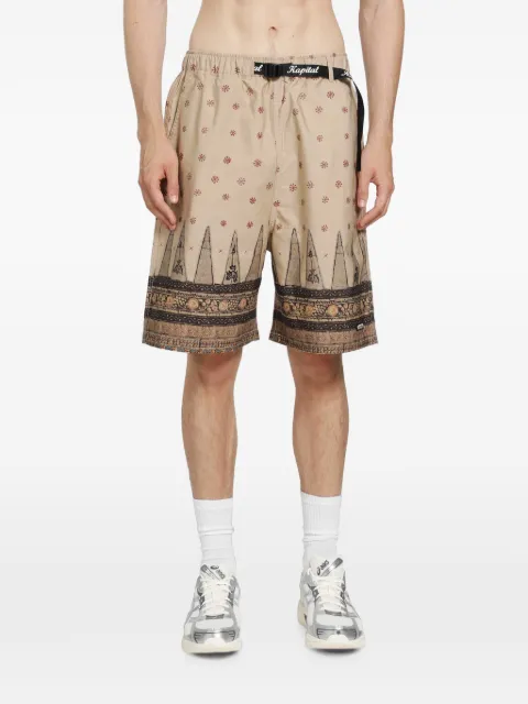 KAPITAL Sarasa printed shorts